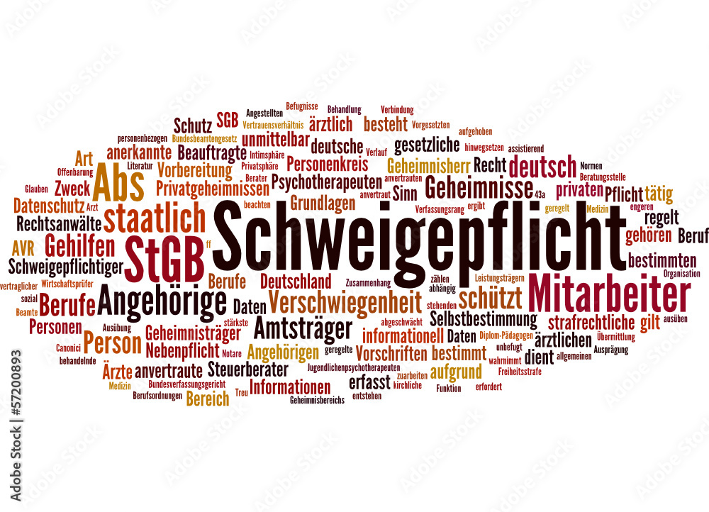 Schweigepflicht (Datenschutz, Privatsphäre, Geheimnis) Schweigepflicht (Datenschutz, Privatsphäre, Geheimnis)