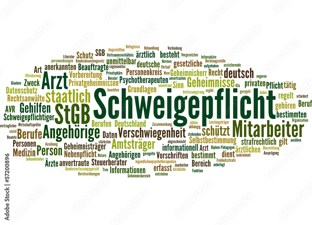 Schweigepflicht (Datenschutz, Privatsphäre, Geheimnis) Schweigepflicht (Datenschutz, Privatsphäre, Geheimnis)