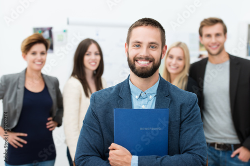 Bild auf Leinwand motivierter bewerber