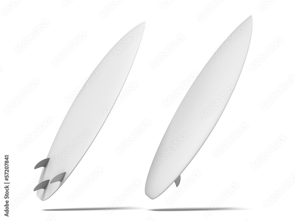 White surfboard White surfboard