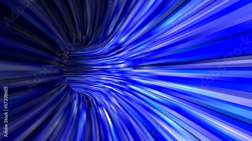 Fototapeta Naklejka Na Ścianę i Meble -  Abstract blue 3d tunnel background