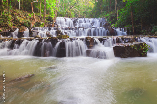 Waterfall in Namtok Samlan National Park  Saraburi  Thailand