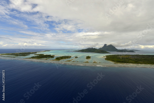 Aerial view of Bora Bora Island