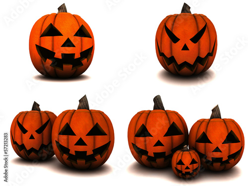Schilderij op canvas Pumpkin for Halloween