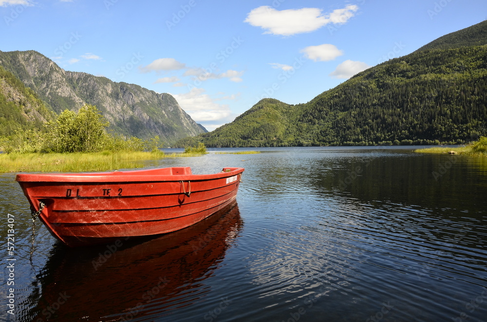 Boot am See in Norwegen