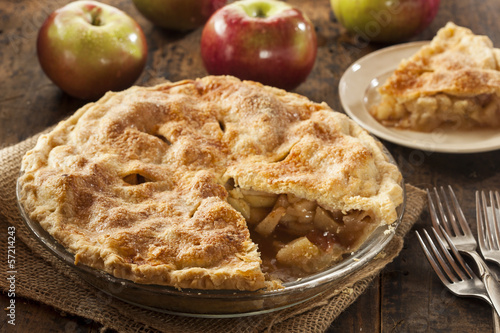 Photographie Homemade Organic Apple Pie Dessert