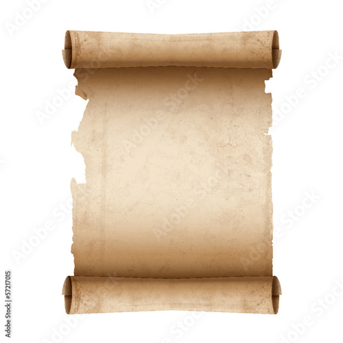 Vector ancient scroll paper