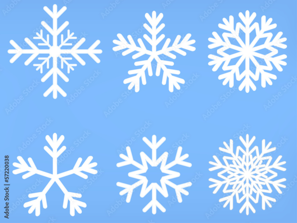 Snowflake set vector illustration Snowflake set vector illustration