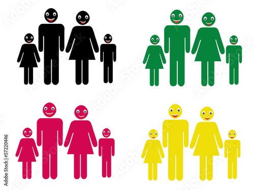 Happy family  vector illustration