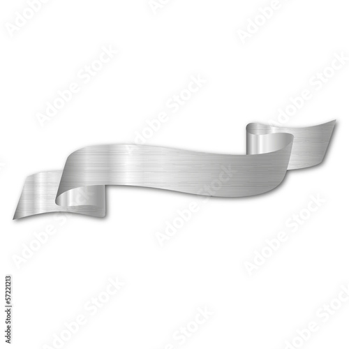silver vector ribbons for your text