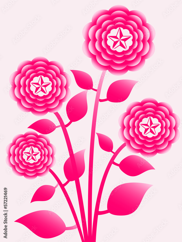 Abstract flower vector illustration Abstract flower vector illustration