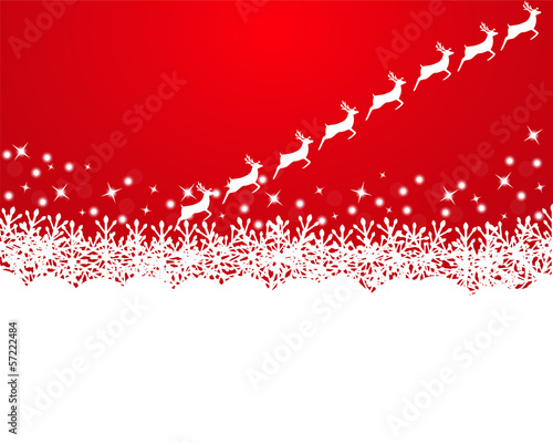 Merry Christmas background with snowflakes