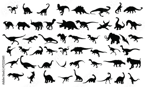 dinosaurs silhouettes collection © amin11mario