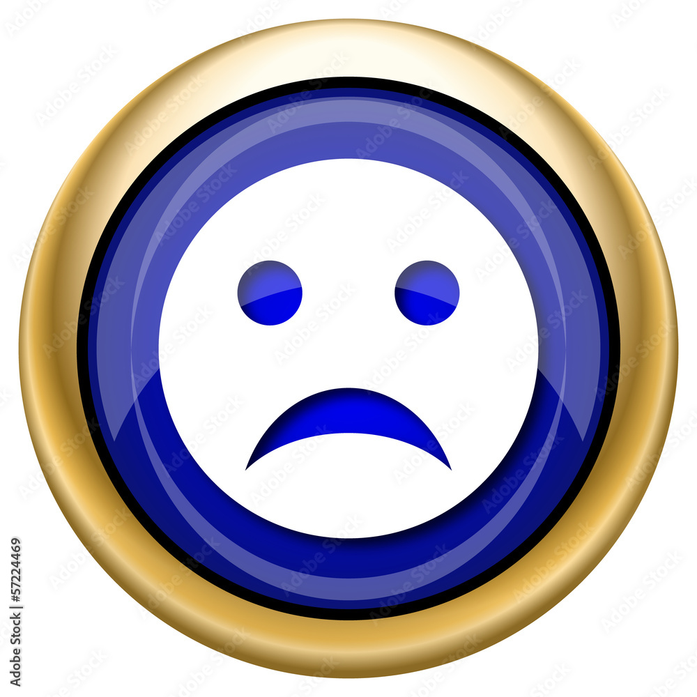 Fototapeta premium Sad smiley icon