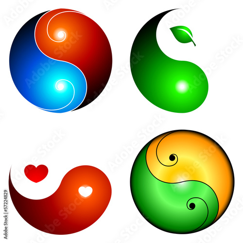 Yin yang icons