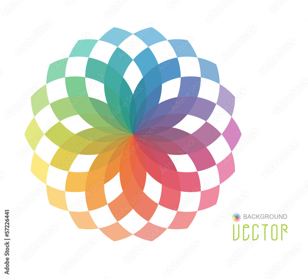 Fototapeta premium Abstract Colorful Flower