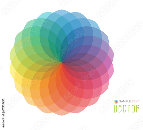 Abstract Colorful Flower