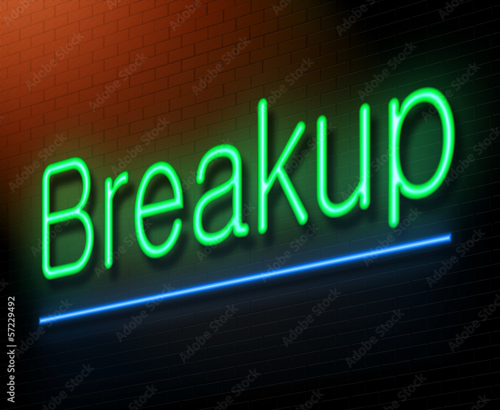 Breakup concept. Breakup concept.