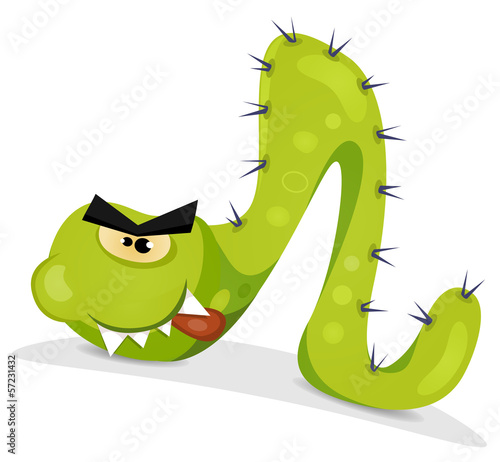Green Caterpillar Character