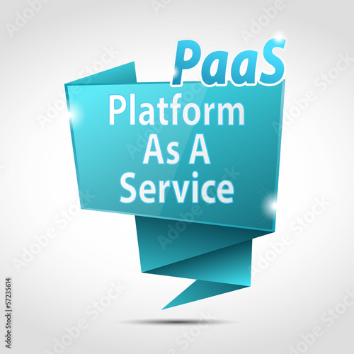 origami speech bubble :  paas