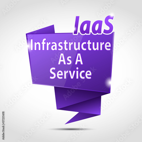 origami speech bubble :  iaas