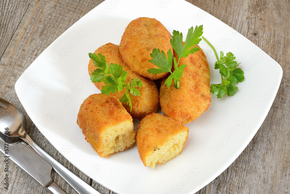 croquettes of potatoes
