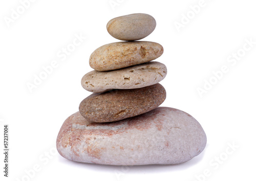 pile of stones isolated on white