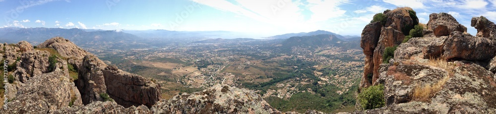 Naklejka premium Panorama sur le golfe dAjaccio