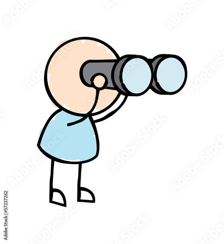 Man with Binoculars