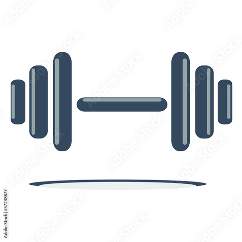 Dumbbell weight. Style vector