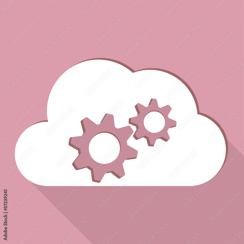 Cloud application settings web icon Cloud application settings web icon
