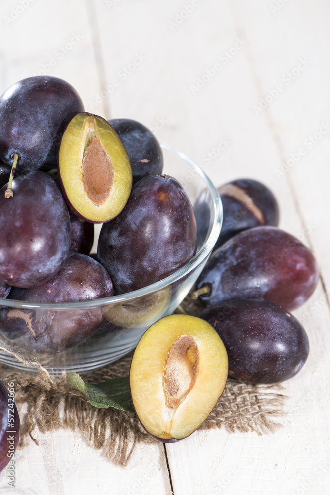 Fototapeta premium Portion on Plums