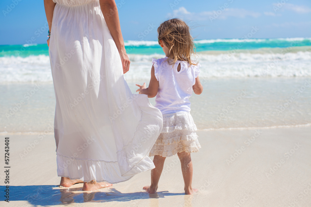 Mother with her cute daughter enjoy the holiday and having fun Mother with her cute daughter enjoy the holiday and having fun