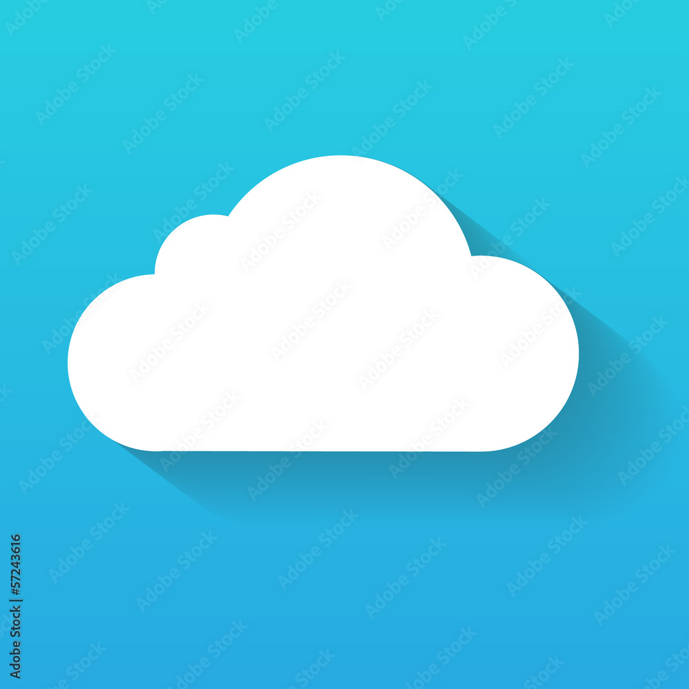 Day cloud isolated on blue Day cloud isolated on blue