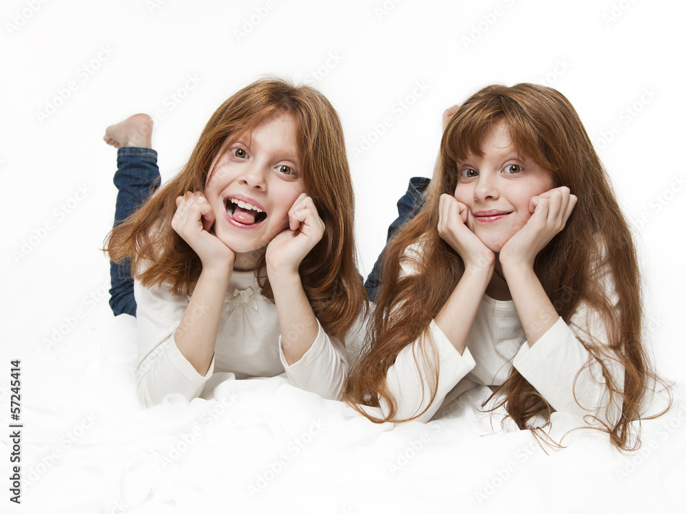 Red girl twins Red girl twins