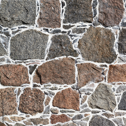 Cobblestone wall fragment texture