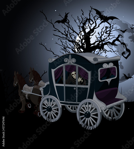 Halloween Carriage background