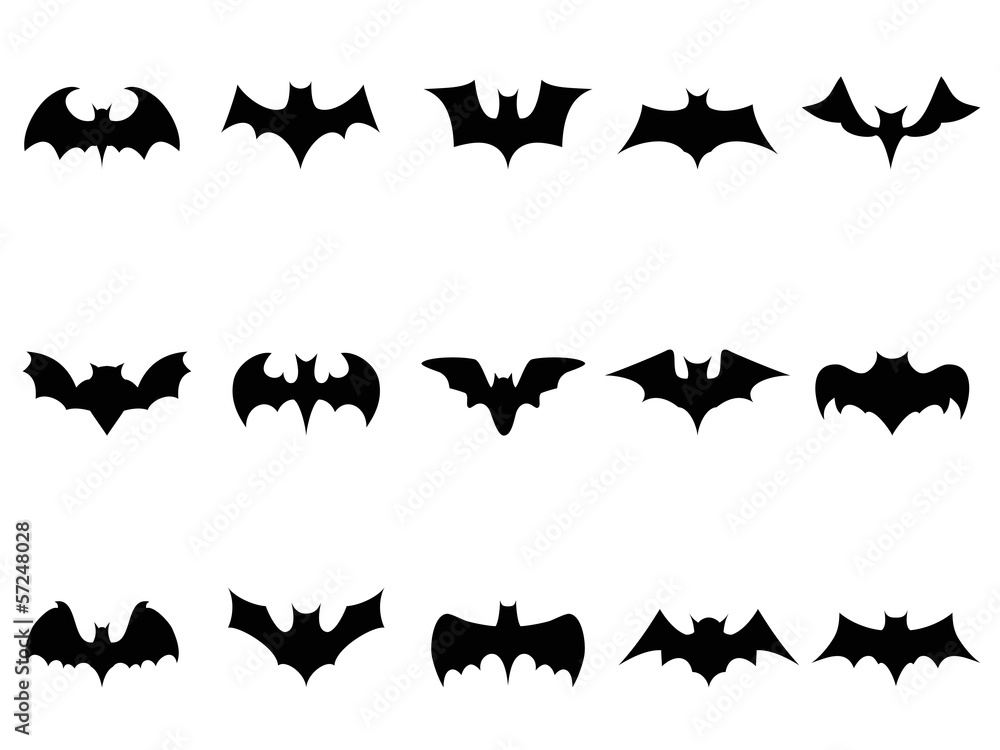 Naklejka premium bat icons
