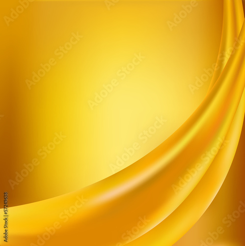 Yellow silk background with some soft folds