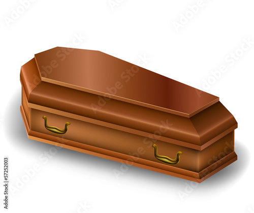 Wood coffin