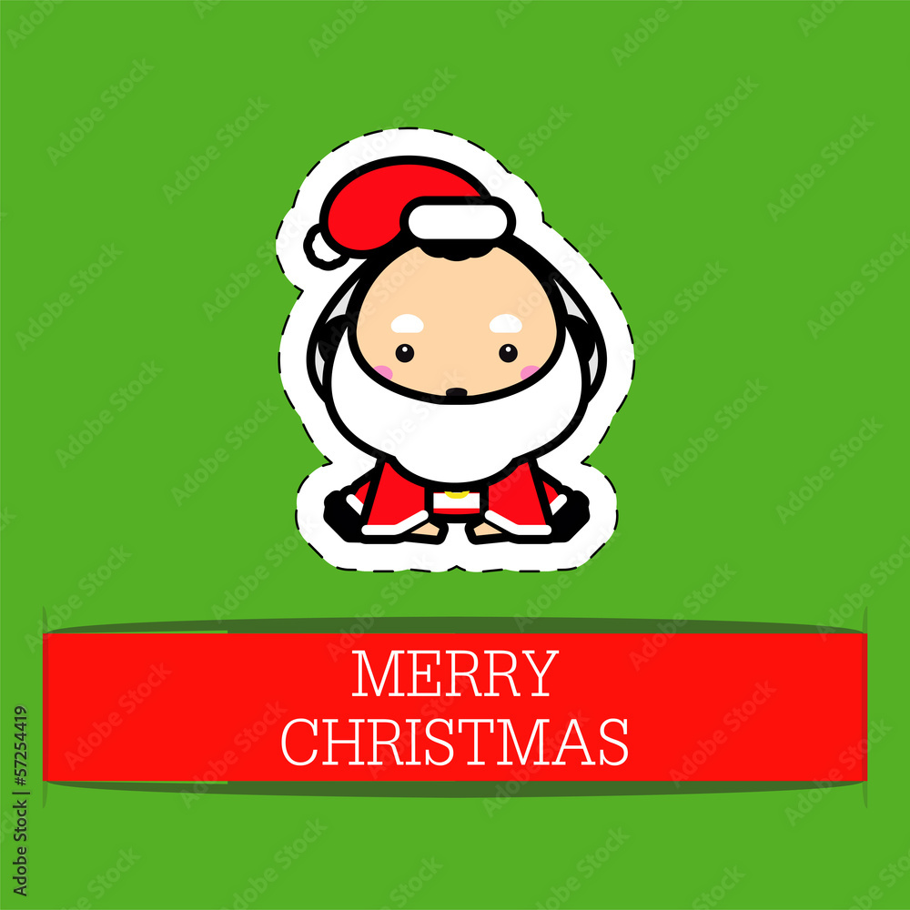 Little baby dressed in Christmas costumes Little baby dressed in Christmas costumes