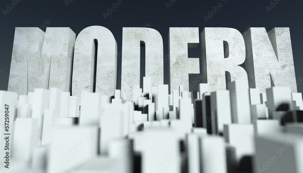 3d Modern City concept, model of cityscape 3d Modern City concept, model of cityscape