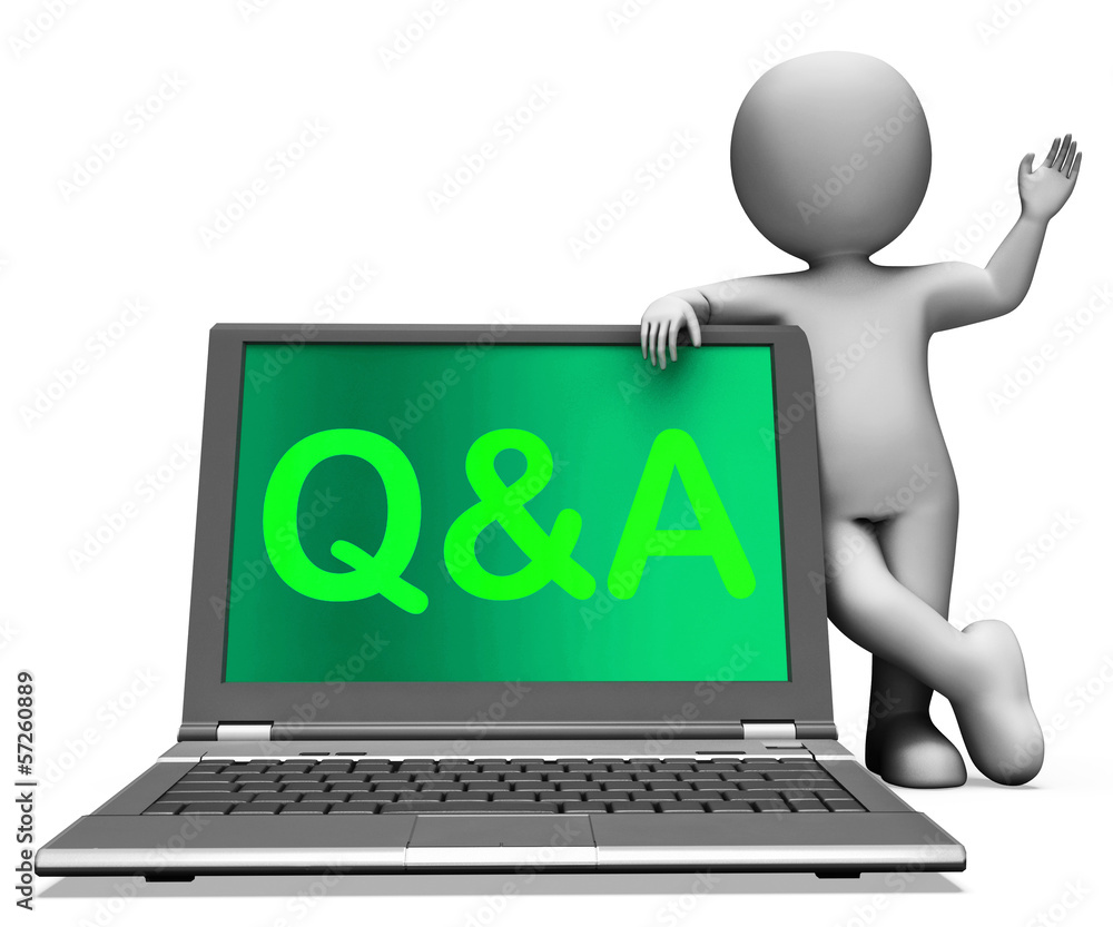 Q&a Laptop Shows Question And Answer Online Q&a Laptop Shows Question And Answer Online