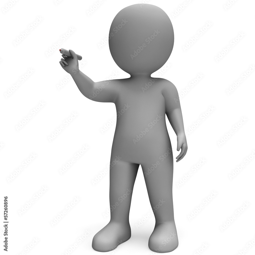 Blank Copyspace And 3d Character Writing Blank Copyspace And 3d Character Writing