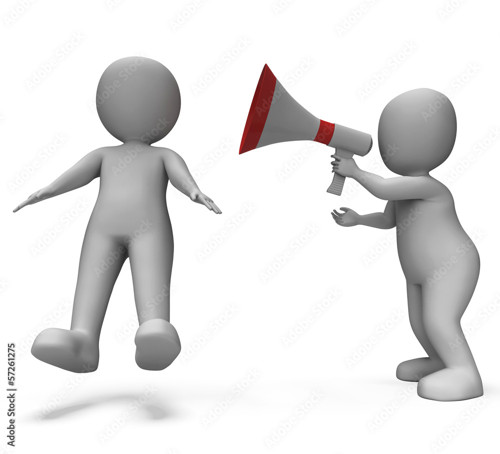 Megaphone Stunned Surprise Shows Startled Or Shocked Character Megaphone Stunned Surprise Shows Startled Or Shocked Character