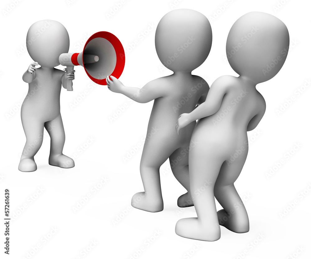 Megaphone Character Shows Motivation Authority And Do It Megaphone Character Shows Motivation Authority And Do It