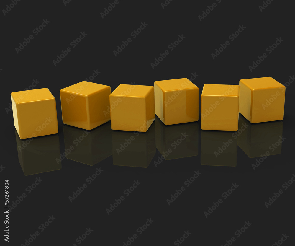 Six Blank Blocks Show Copyspace For 6 Letter Word Six Blank Blocks Show Copyspace For 6 Letter Word