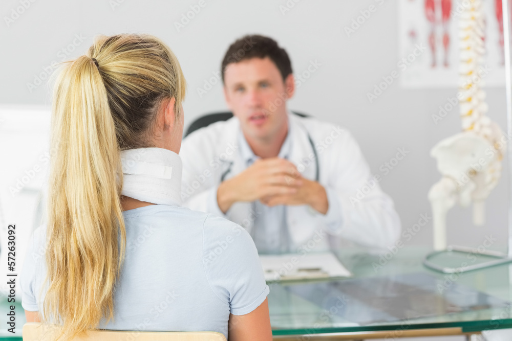 Attractive doctor having an appointment with a patient Attractive doctor having an appointment with a patient