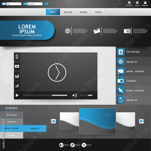 Modern Website Template Design