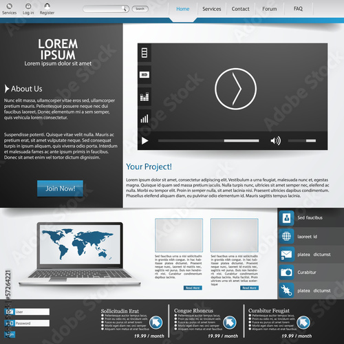 Modern Website Template Design